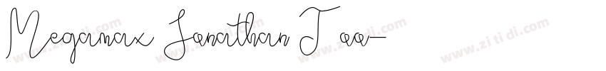 Megamax Jonathan Too字体转换